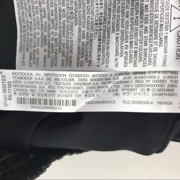 NWT Bloggers Favorite Zara Waxed Effect Wide Leg Pants Size XS - Picture 12 of 14